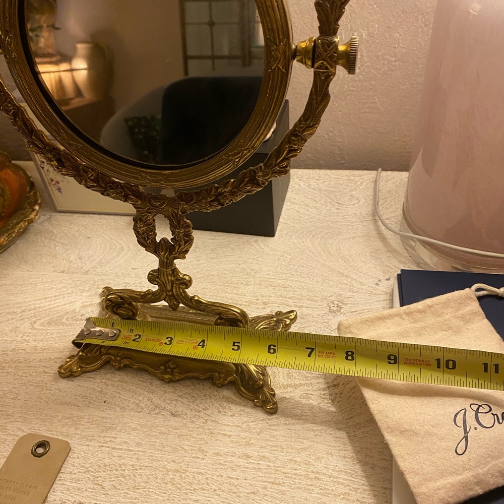 Ornate Gold Tabletop Mirror